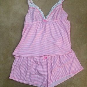 Victoria Secret’s Striped Pajama Short Set